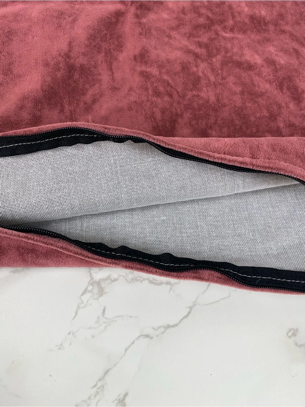 Designer Velvet Pillow Sham Dusty Rose High End 20x20